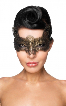 Золотистая карнавальная маска «Альтарф»