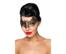 Золотистая карнавальная маска «Сириус»