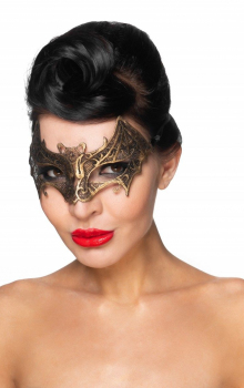Золотистая карнавальная маска «Сириус»