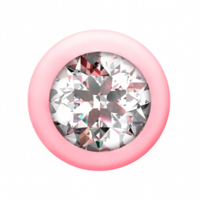 Анальная цепочка с кристаллом Lola Toys Emotions Buddy, розовая