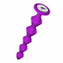 Анальная цепочка с кристаллом Lola Toys Emotions Buddy, фиолетовая