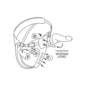 Женский пояс с 3 насадками и вибрацией Best Select