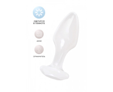 Акриловая анальная втулка Basic Butt Plug, белая