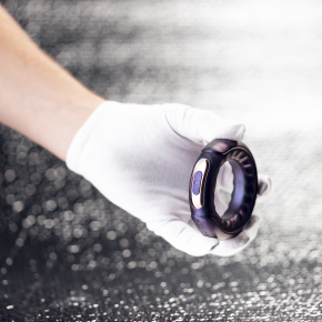 Эрекционное виброкольцо EDC Hueman Saturn Vibrating Cock/Ball Ring