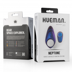 Эрекционное виброкольцо на пульте ДУ EDC Hueman Neptune Vibrating Cock Ring + Remote