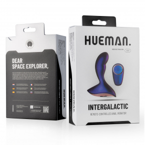 Анальный вибратор на пульте ДУ EDC Hueman Intergalactic Anal Vibrator