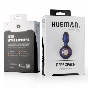 Анальная вибропробка EDC Hueman Deep Space Vibrating Anal Plug
