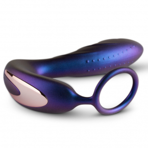 Вибростимулятор простаты на пульте ДУ EDC Hueman Black Hole Anal Vibrator With Cockring