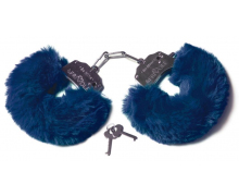 Шикарные наручники с ключиками Be Mine, синие