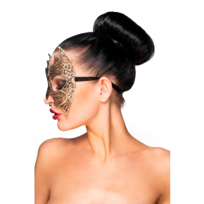 Золотистая карнавальная маска «Алиот»
