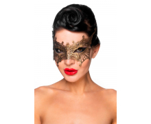 Золотистая карнавальная маска «Алькор»