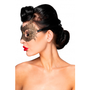 Золотистая карнавальная маска «Альхена»
