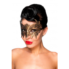 Золотистая карнавальная маска «Андромеда»