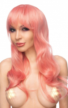 Розовый парик «Сэкера»