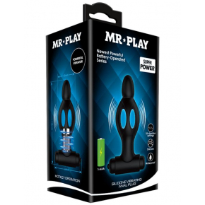 Анальная вибропробка Mr.Play Silicone Vibrating Anal Plug