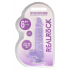 Фаллоимитатор RealRock 6" Crystal Clear, фиолетовый