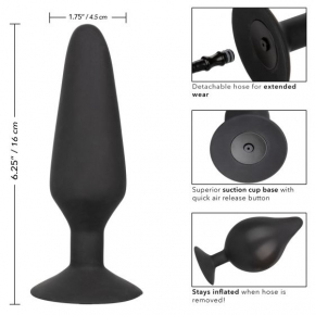 Расширяющаяся анальная пробка Anal Toys Silicone Inflatable Plug, XL