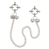 Зажимы для сосков на цепочке Nipple Grips 4-Point Nipple Press with Bells