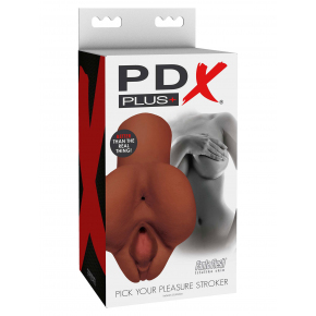 Мастурбатор Pipedream PDX Plus Pick Your Pleasure Stroker, коричневый