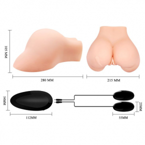 Вибровагина Crazy Bull Julie с 2 рабочими отверстиями