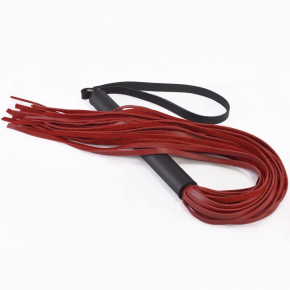Красная плеть «Классика» с черной рукоятью, 58 см