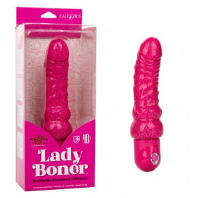 Вибратор с блестками Naughty Bits Lady Boner Bendable Personal Vibrator
