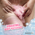 Губка для ванны с вибропулей Vibrating Bath Sponge, розовая