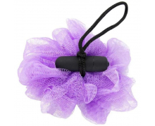 Губка для ванны с вибропулей Vibrating Bath Sponge, фиолетовая