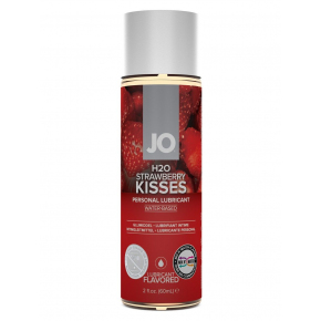 Лубрикант на водной основе со вкусом клубники System JO Flavored Strawberry Kisses, 60 мл