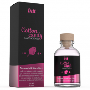 Массажный гель с согревающим эффектом Intt Kissable Gel Cotton Candy, 30 мл