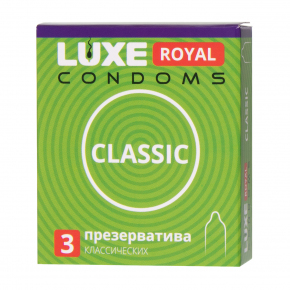 Презервативы Luxe Royal Classic, 3 шт.