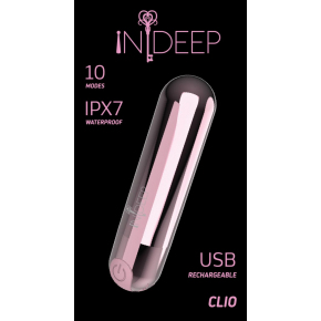 Перезаряжаемая вибропуля Indeep Clio, розовая
