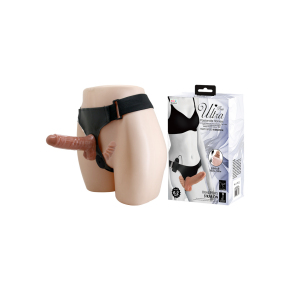 Страпон с вагинальной пробкой и вибрацией Ultra Passionate Harness Plug