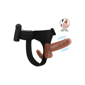 Страпон с вагинальной пробкой и вибрацией Ultra Passionate Harness Plug