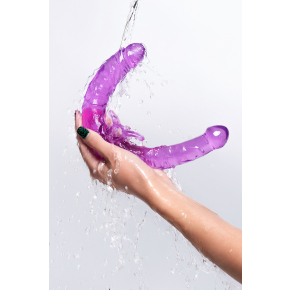 Двусторонний фаллоимитатор Basic Double Dildo with Vibro Bullet