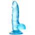 Голубой реалистичный фаллоимитатор Indy