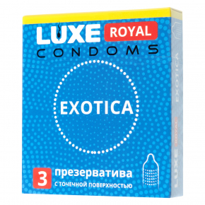 Текстурированные презервативы Luxe Royal Exotica, 3 шт.