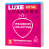 Презервативы с ароматом клубники Luxe Royal Strawberry Collection, 3 шт.