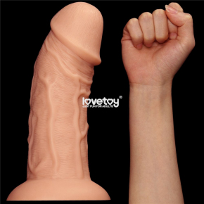 Фаллоимитатор-гигант 9.5 Realistic Curved Dildo