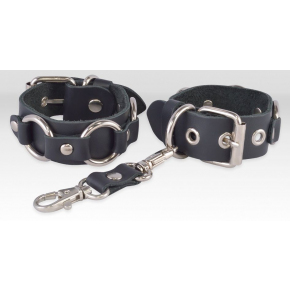 Черные кожаные наручники «Властелин колец»