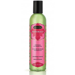 Массажное масло с ароматом клубники Naturals Strawberry Dreams, 236 мл