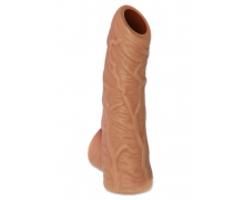 Насадка с открытой головкой и отверстием для мошонки Kokos Nude Sleeve 1, размер M