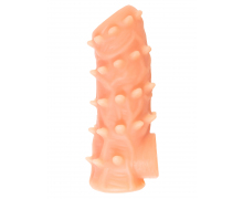 Насадка с шипами и открытой головкой Kokos Nude Sleeve 6, размер L