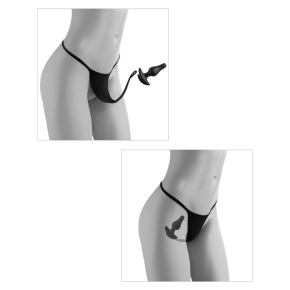 Трусики с вибрацией и анальным стимулятором Pipedream Hookup Panties Remote Bowtie Bikini