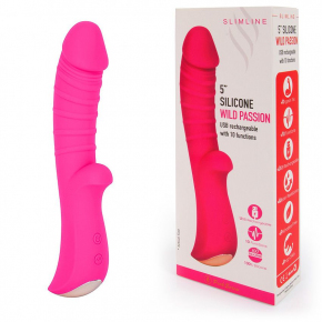 Вибромассажер 5" Silicone Wild Passion