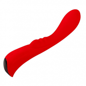 Вибромассажер 6" Silicone G-Spot Fun, красный