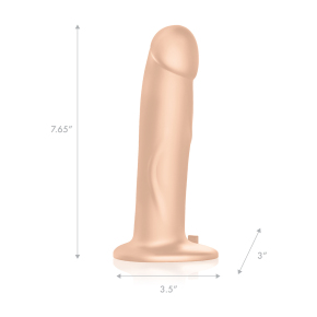 Вибратор-реалистик на трусиках с кольцом 8" Realistic Dildo
