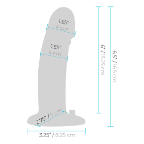 Вибратор-реалистик на трусиках с кольцом 6.5" Realistic Dildo