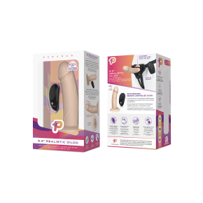 Вибратор-реалистик на трусиках с кольцом 6.5" Realistic Dildo