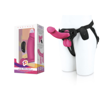 Вибратор-реалистик на трусиках с кольцом 6.5" Realistic Dildo With Balls